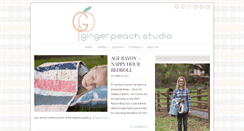 Desktop Screenshot of gingerpeachstudio.com