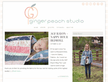 Tablet Screenshot of gingerpeachstudio.com